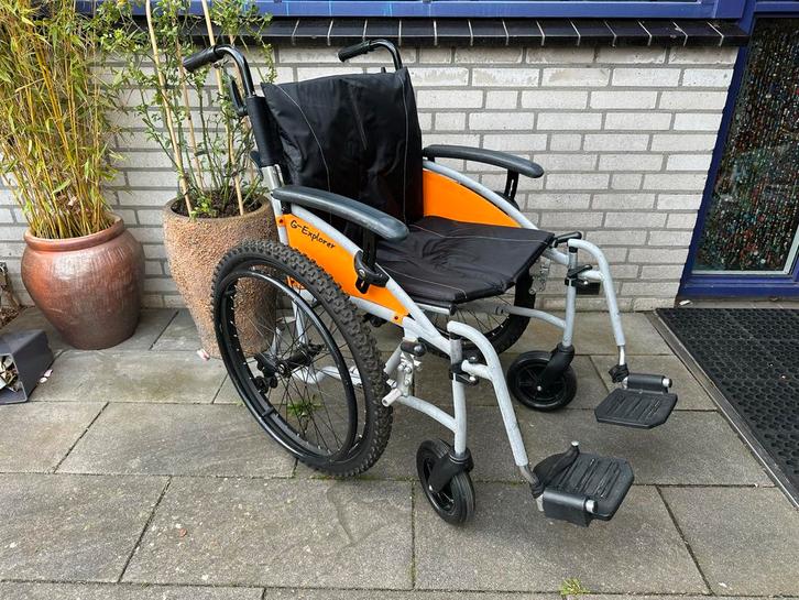 Lichtgewicht rolstoel Excel G-Explorer - extra brede zitting, Diversen, Rolstoelen, Gebruikt, Handbewogen rolstoel, Inklapbaar