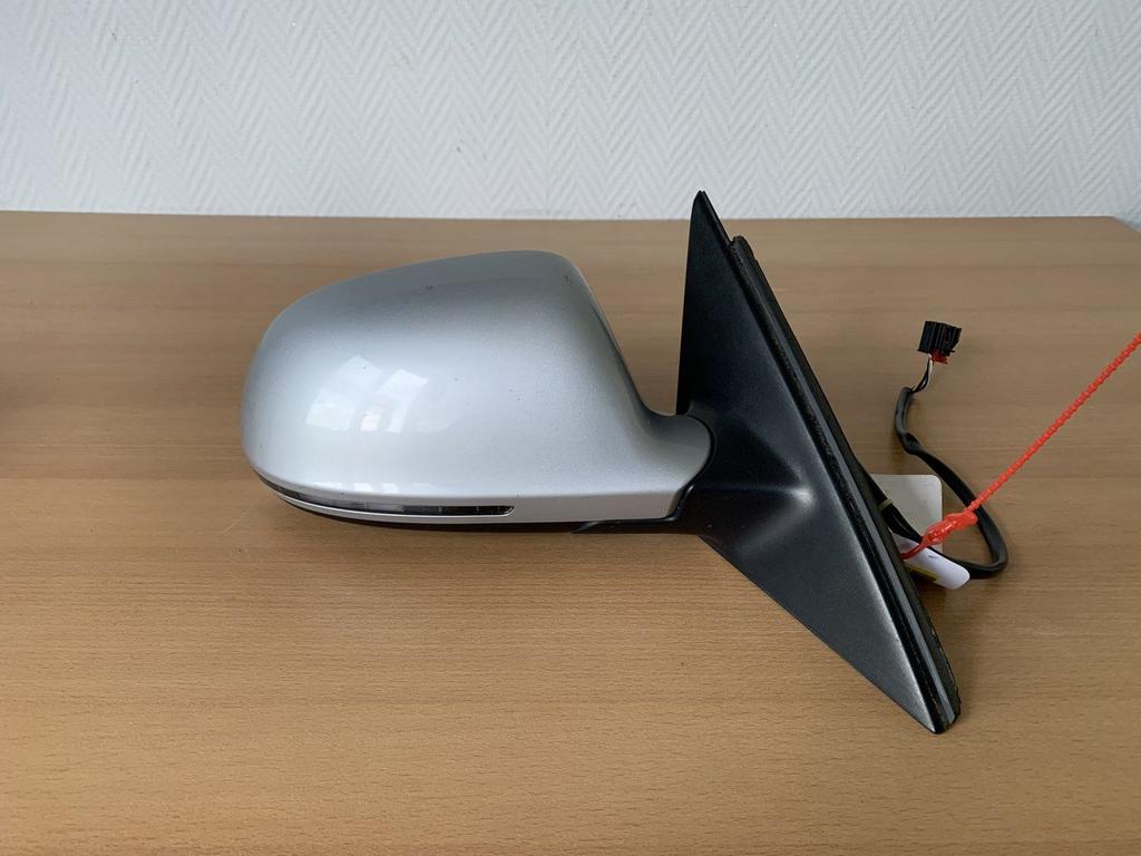 buitenspiegel Rechts audi A4 2007 tot 2015 grijs B8 8K, Gebruikt, -, -, -