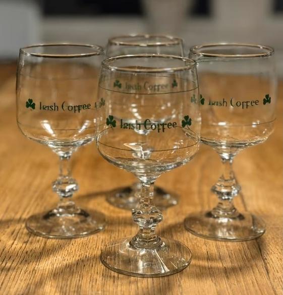 Set van vijf Irish Coffee glazen van het merk Durabor, Verzamelen, Ophalen of Verzenden, Gebruikt, Overige typen