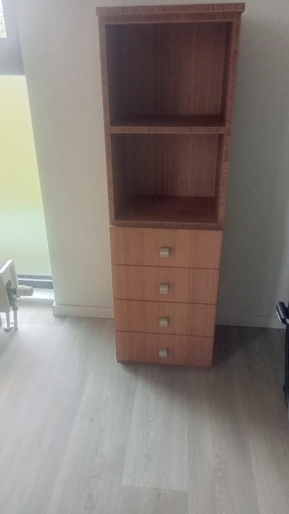 Bamboe kast, Ophalen, Met plank(en), Gebruikt, 100 tot 150 cm