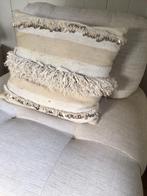 Mooi Marokkaans Handira kussen met vulling en lovertjes, Ophalen, Gebruikt, Vierkant