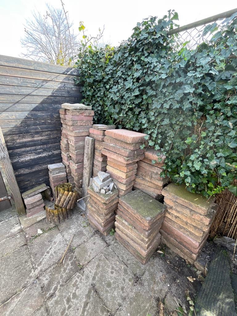 Gebruikte terrastegels, Tuin en Terras, Ophalen, Gebruikt, 10 m² of meer, Beton