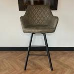 OUTLET Barkruk Brione - Microvezel Groen, Huis en Inrichting, Barkrukken, Niet ingevuld, Niet ingevuld, Niet ingevuld