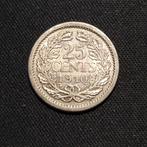 25 cent 1910, Verzenden, Zilver, 25 cent, Koningin Wilhelmina
