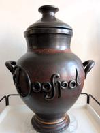 Antieke doofpot met deksel, aardewerk, Ophalen