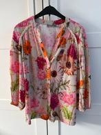 Geisha top bloemen maat S 36, Kleding | Dames, Tops, Beige, Ophalen of Verzenden, Zo goed als nieuw, Korte mouw