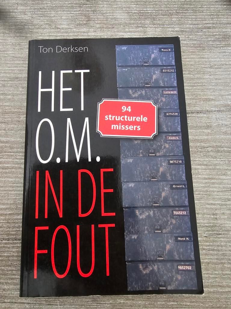 Het O.M. in de Fout - Ton Derksen (94 structurele missers), Ophalen of Verzenden, Gelezen, Ton Derksen
