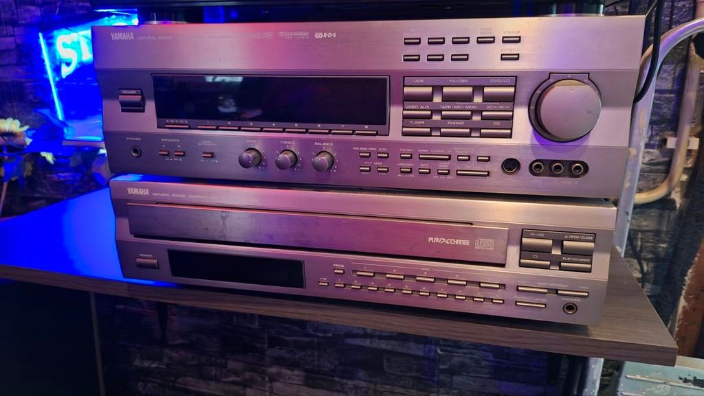 Yamaha Natural Sound Receiver & CD-speler Set, Ophalen, Gebruikt, Overige merken, Met radio
