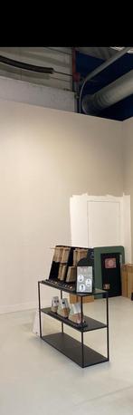 Metalen lage kast Woood - Zwart - 130x35x80 cm, Ophalen, Gebruikt