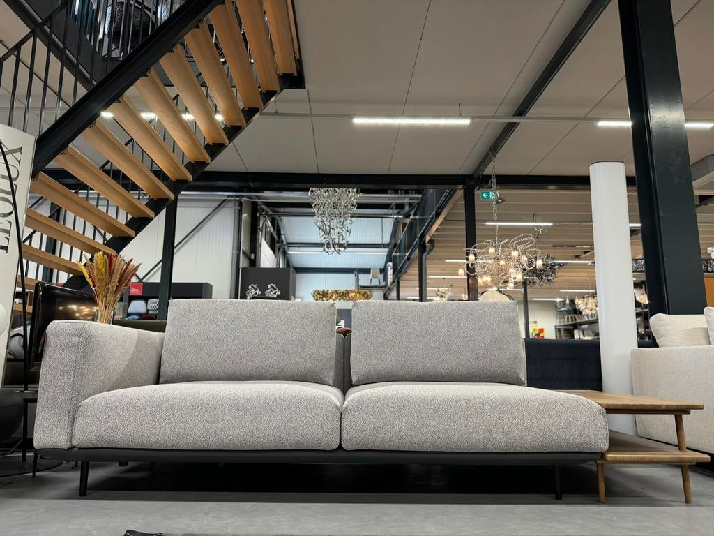 Nieuw Rolf Benz Volo Bank met Bijzettafel Design Noten 266, 75 tot 100 cm, Ophalen of Verzenden, Rechte bank, Stof