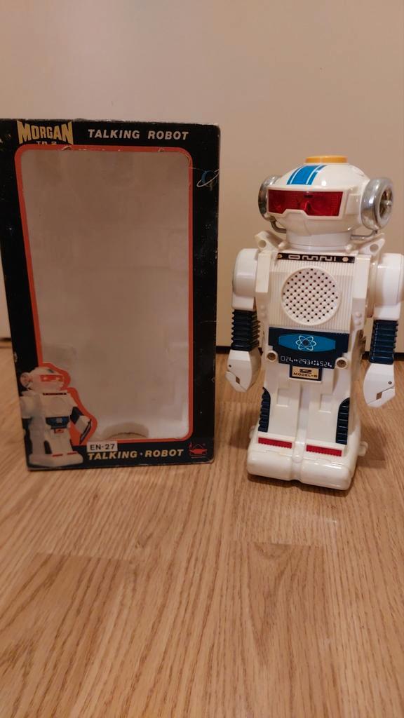Vintage Morgan Talking Robot met doos, Antiek en Kunst, Antiek | Speelgoed, Ophalen of Verzenden