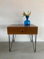 Midcentury vintage ladekastje, Ophalen, Minder dan 50 cm, Gebruikt, 1 of 2 laden