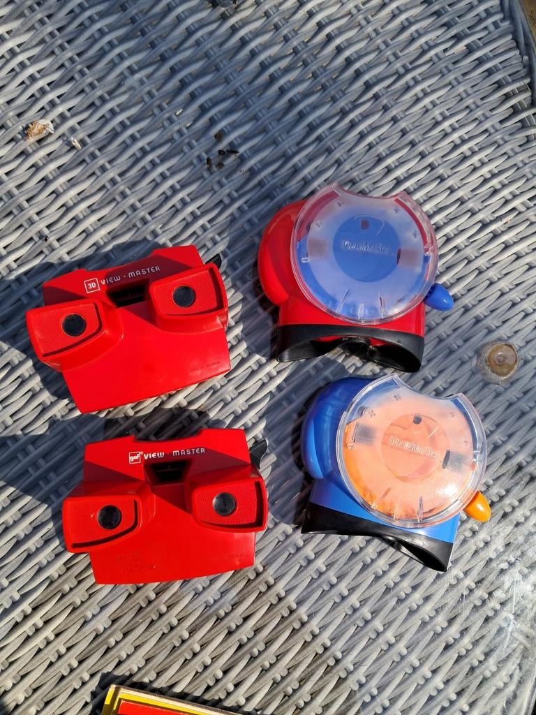 Viewmaster en Lestrade kijkers met veel schijfjes, Ophalen, Gebruikt