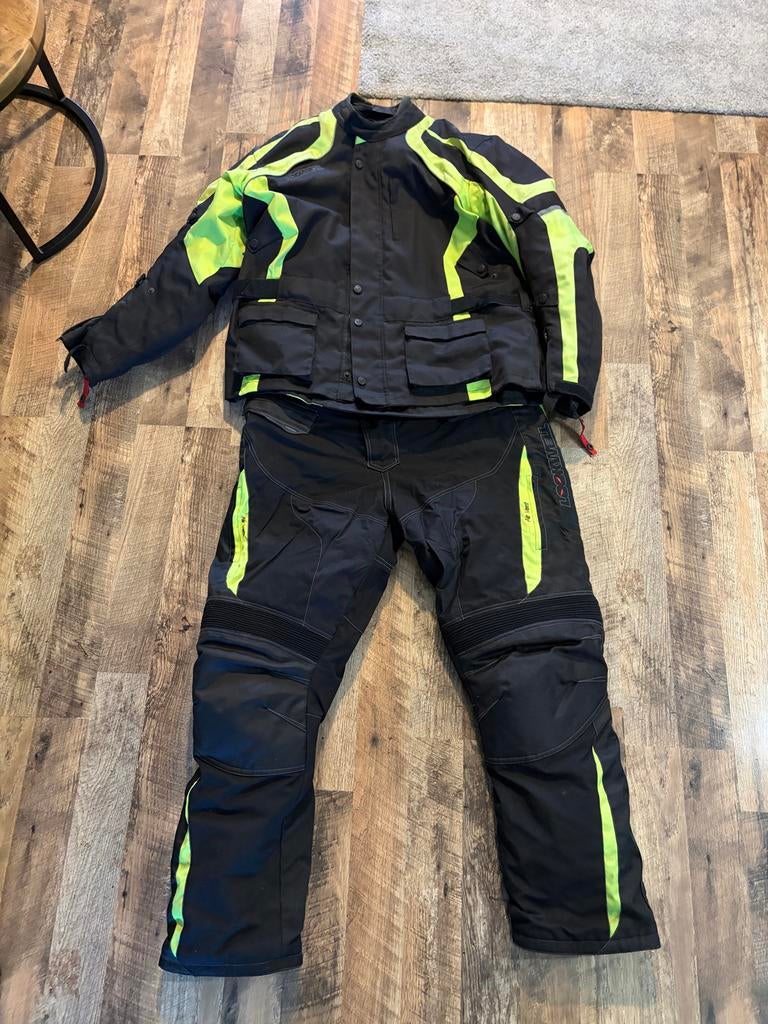 Lookwell Motorpak Textiel Zwart/Neon Geel - Maat 6XL, Motoren, Kleding | Motorkleding, Ophalen, Tweedehands, Heren, Combipak