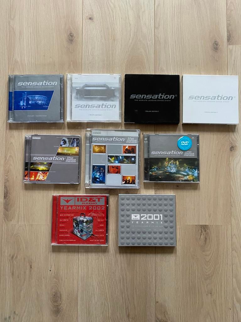 Sensation white - black cd’s ID&T radio jaarmix mega mixes, Audio, Tv en Foto, Mp3-spelers | Apple iPod, Ophalen of Verzenden