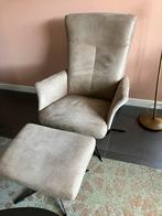 Fauteuil met voetenbank, Ophalen, Zo goed als nieuw, Stof, Eén