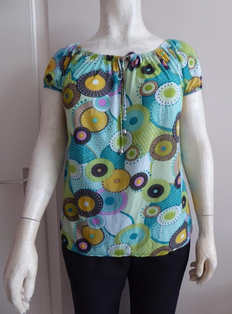 285... zgan tuniek maat 44 ?, Ophalen of Verzenden, Zo goed als nieuw, Groen, Blouse of Tuniek