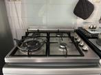 Rvs gaskookplaat vrijstaand, Ophalen, Gebruikt, Minder dan 85 cm, 4 kookzones