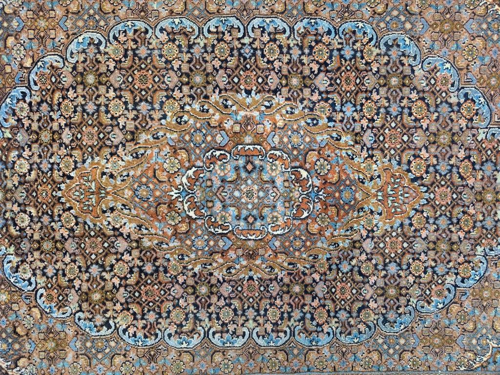 Handgeknoopt oosters wol Bidjar tapijt crème India 165x244cm, Gebruikt, Onbekend@voorbeeld.com, Crème, 150 tot 200 cm