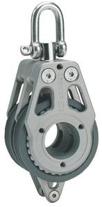 Lewmar gelagerd blok 80mm 2 schijfs met hondsvot