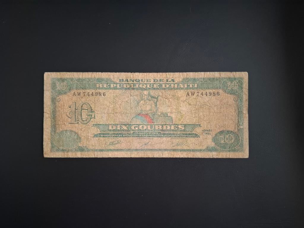 10 gourde Haïti #016, Postzegels en Munten, Bankbiljetten | Amerika, Verzenden, Noord-Amerika, Los biljet