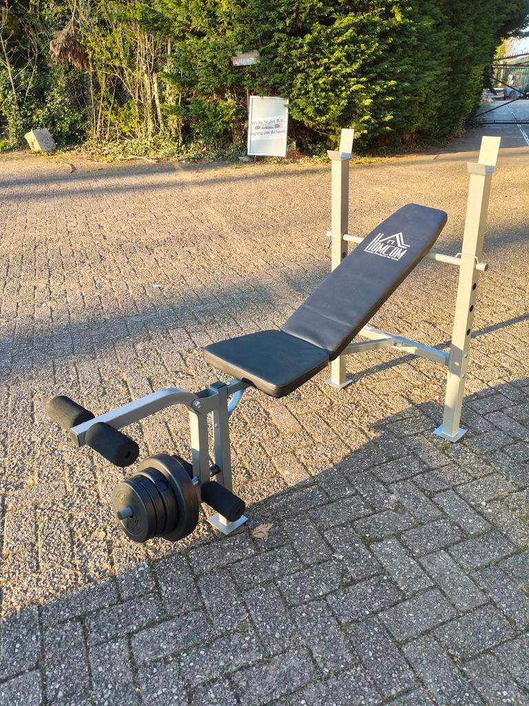 Aangeboden Nieuwe Halterbank met Gewichten, Ophalen, Nieuw, Fitnessbank