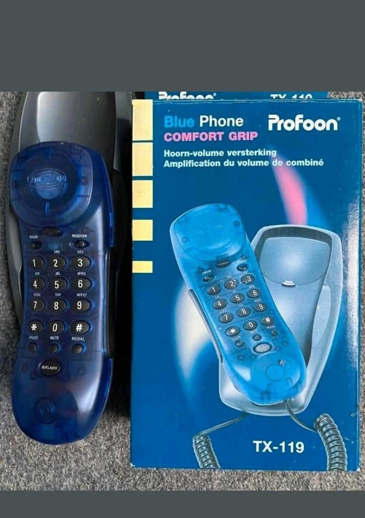 NieuwProfoon TX-119 Blue Phone - Vaste telefoon, Ophalen of Verzenden, Nieuw, 1 handset