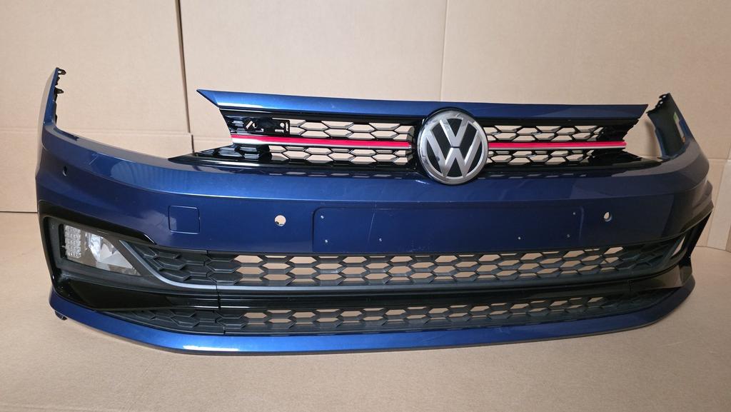 Voorbumper VW Polo 2G GTI 4xPDC 2018-2022 Volkswagen, Gebruikt, -, Ophalen of Verzenden, Bumper