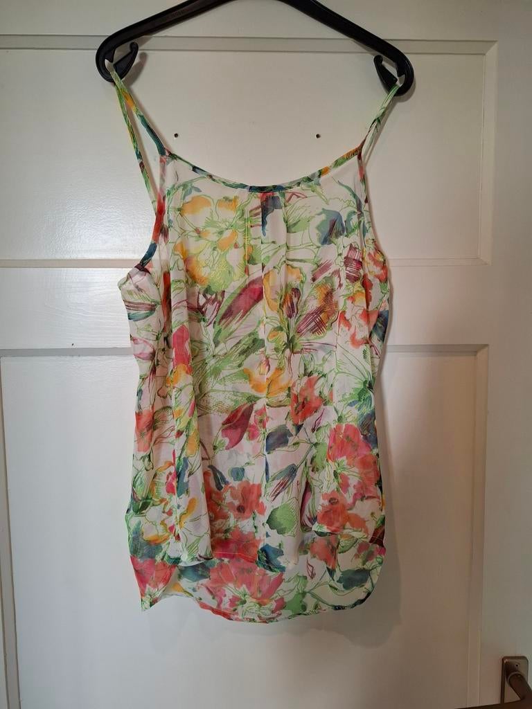 Top met bloemenprint maat S, Overige kleuren, Ophalen of Verzenden, Onbekend, Zo goed als nieuw
