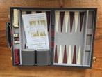 Vintage compacte Backgammon Compleet Koffer, Een of twee spelers, Ophalen of Verzenden, Zo goed als nieuw, Generic