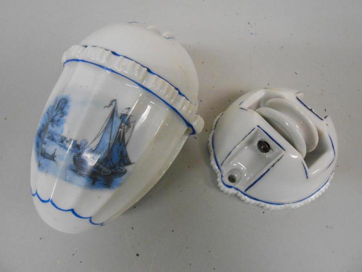 Contra-gewicht + plafondkap met katrollen, Antiek en Kunst, Antiek | Lampen, Ophalen of Verzenden