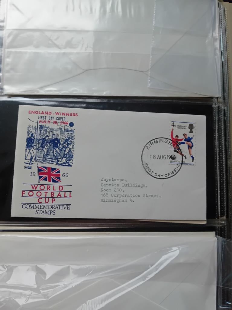 Engeland WK Voetbal 1966 Eerste Dag Cover, Postzegels en Munten, Postzegels | Eerstedagenveloppen, Ophalen of Verzenden