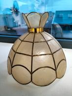 Vintage lampenkap van capiz schelpen, Crème, Gebruikt, Vintage, Art Deco, Bohemian, Onbekend