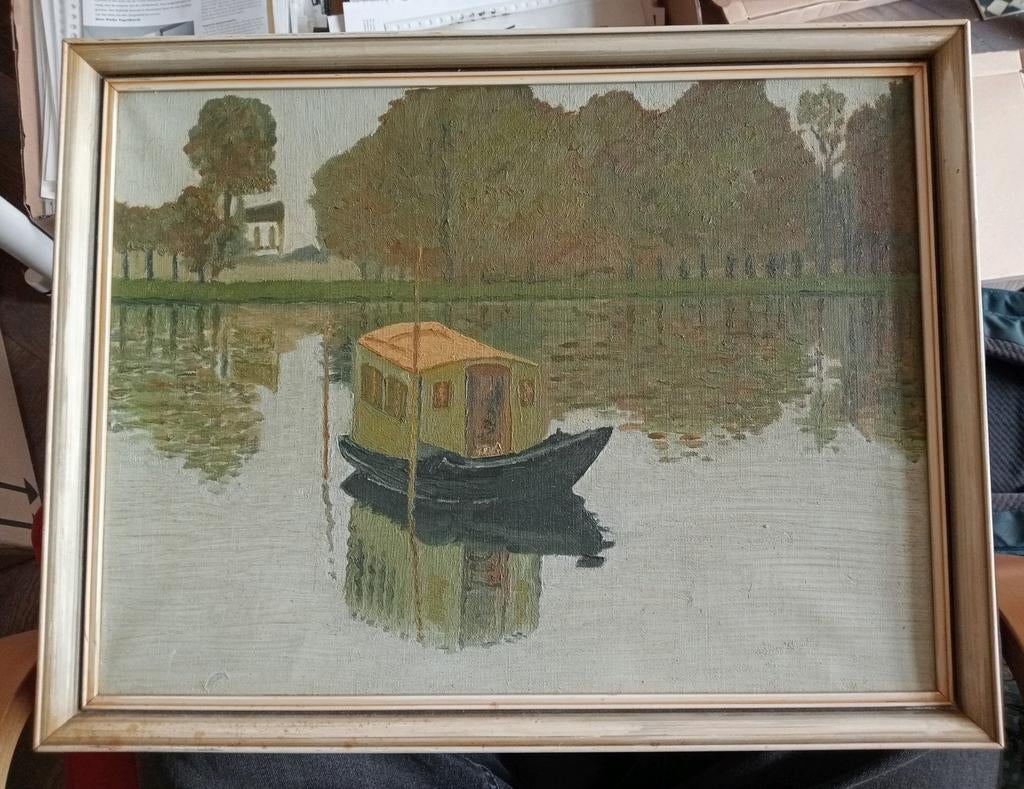 Naar Claude Monet De drijvende atelier studio boot, Ophalen of Verzenden