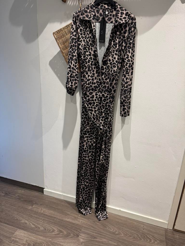 Iz Naiz travelstof jumpsuit leopard maat 38, Ophalen of Verzenden, Zo goed als nieuw, Maat 38/40 (M)
