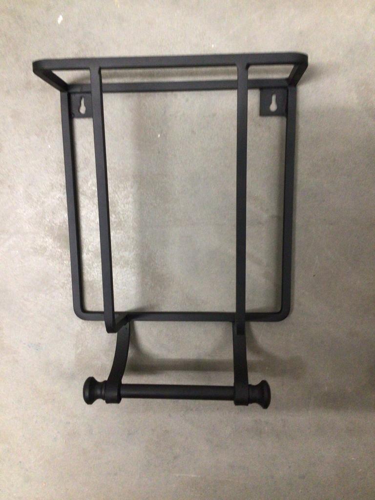 Toiletrolhouder  - tijdschriftenrek, Ophalen, Zo goed als nieuw, Zwart, Overige typen
