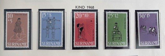 1968 Kinderzegels - Kinderspelen  5x, Postzegels en Munten, Postzegels | Suriname, Ophalen of Verzenden, Postfris