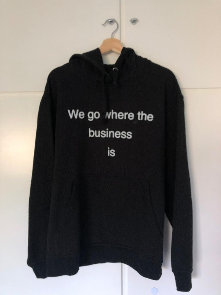 Heren trui hoodie zwart Maat XL, Ophalen of Verzenden, Zo goed als nieuw, Maat 56/58 (XL), Zwart