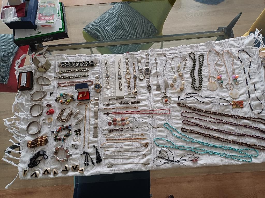 partij sieraden, Ophalen, Gebruikt, Overige kleuren, Overige materialen