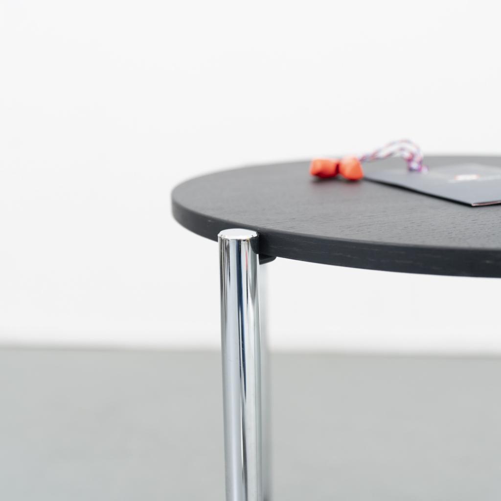 5 Gispen Today 413 bijzettafel Zwart Nieuw, Minder dan 55 cm, Nieuw, Ophalen of Verzenden, Glas