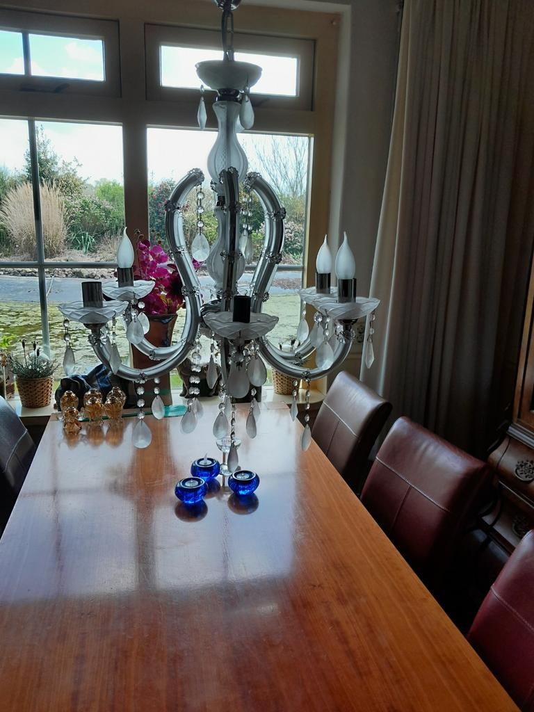 Kristal kroonluchter, Huis en Inrichting, Lampen | Kroonluchters, Ophalen of Verzenden