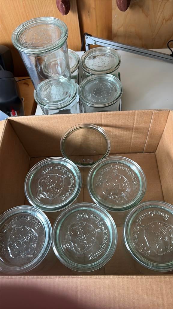 Weck potten, Huis en Inrichting, Keuken | Potten en Pannen, Ophalen, Nieuw, Glas, Pot, Bus of Blik