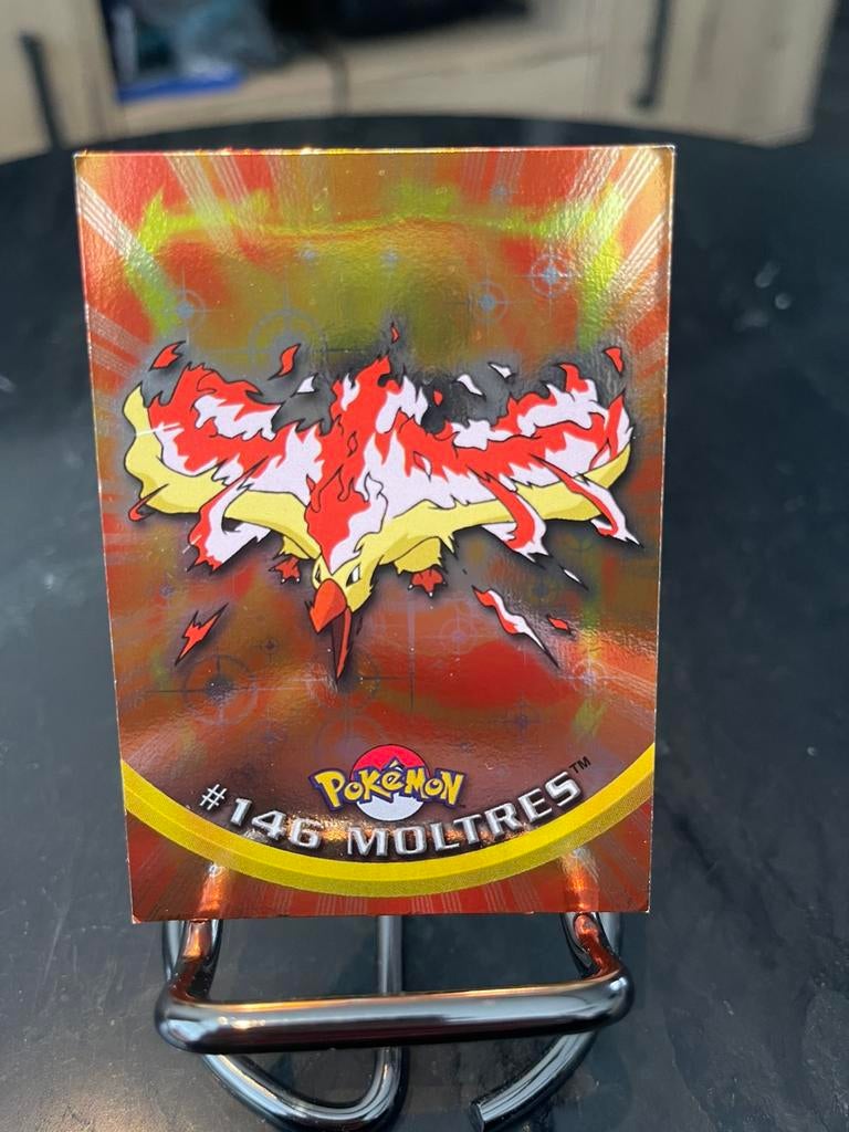 Pokémon Topps Moltres holo foil, Verzenden, Zo goed als nieuw, Losse kaart, Foil