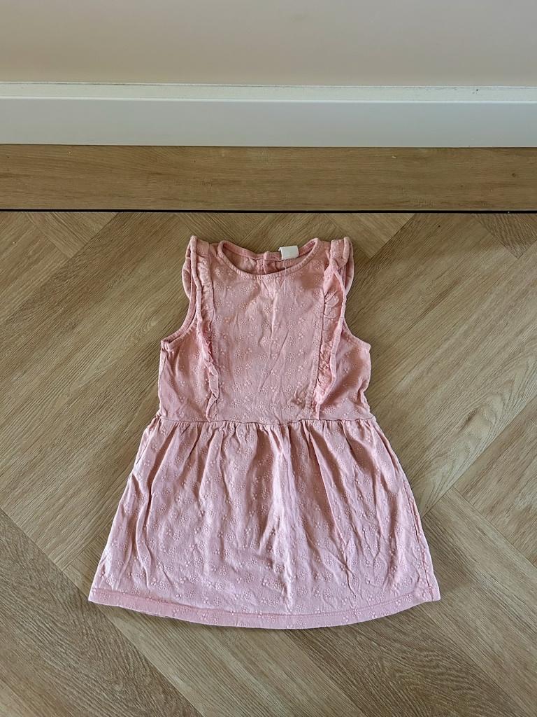 Z.g.a.n. Roze zomerjukrje met volants, Hema, maat 110 / 116, Kinderen en Baby's, Kinderkleding | Maat 110, Zo goed als nieuw, Meisje