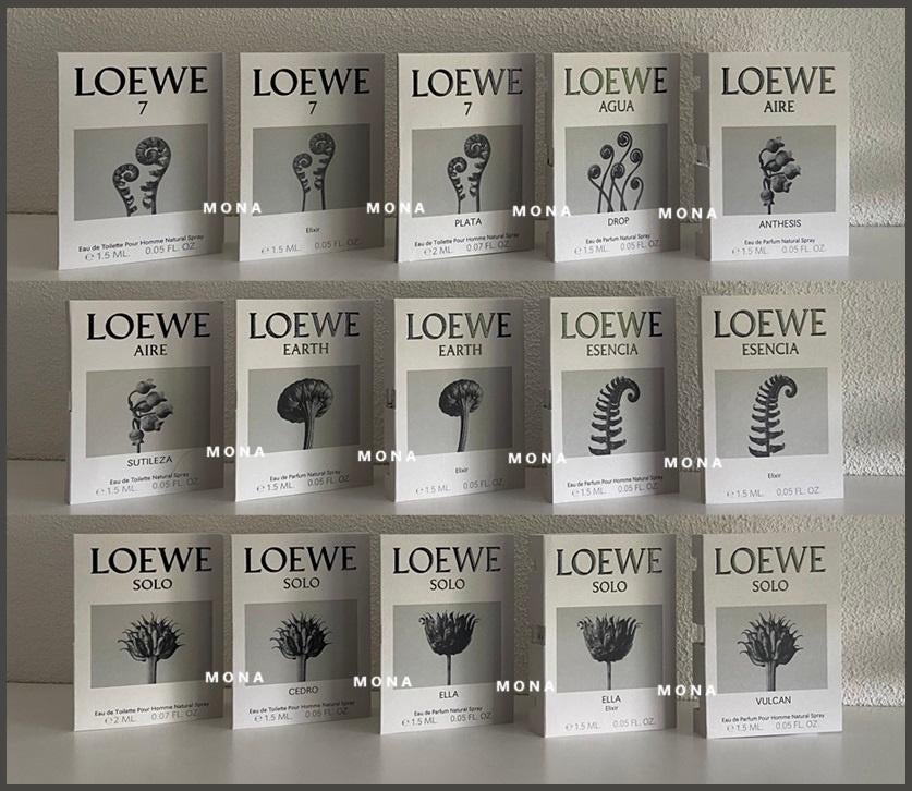 Loewe set 16 niche parfum samples proefjes testers monsters, Verzenden, Nieuw
