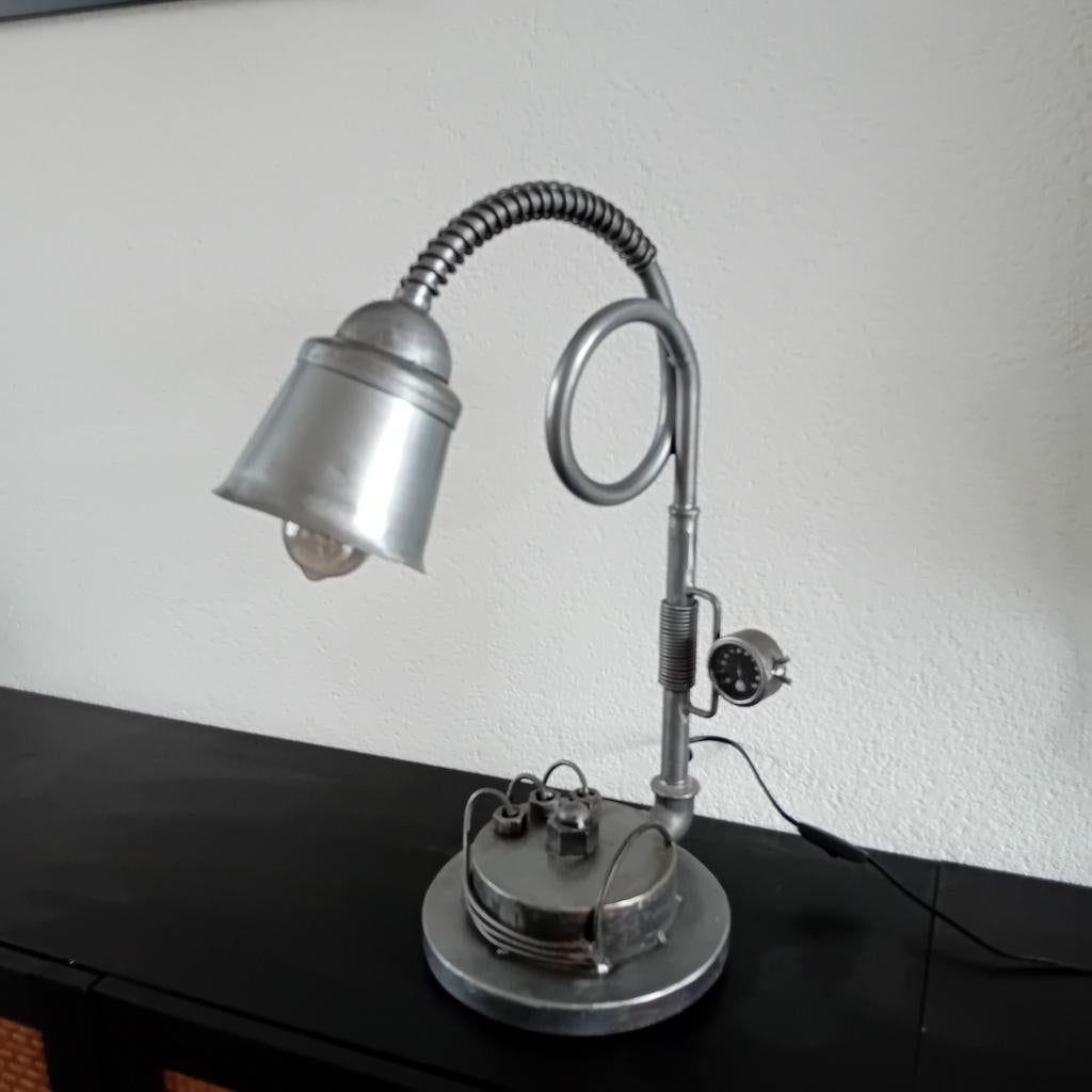Steampunk lamp/ Industriële lamp, Ophalen of Verzenden, Minder dan 50 cm