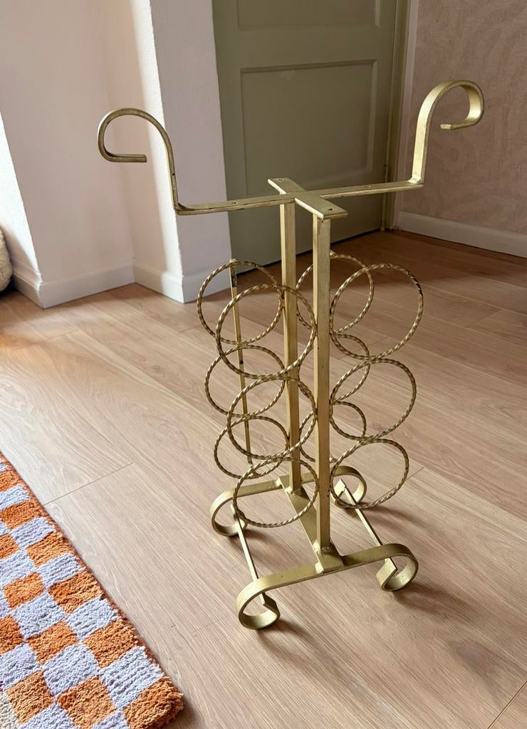 Gouden wijnrek, Ophalen, Gebruikt, Metaal, 50 tot 75 cm