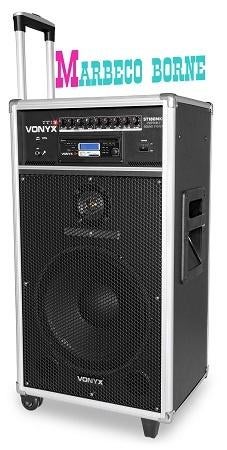 Karaoke, mobiele geluidset, CD speler, MP3, USB, Bluetooth, Vonyx, Nieuw, Info@marbeco.nl, Complete set