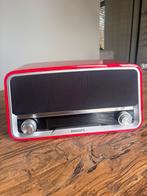 Philips ORT7500 radio rood, Audio, Tv en Foto, Radio's, Ophalen of Verzenden, Gebruikt, Radio