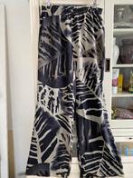 Marina Rinaldi zijde broek beige zwart 38/40-42, Kleding | Dames, Maat 38/40 (M), Overige typen, Zwart, Ophalen of Verzenden